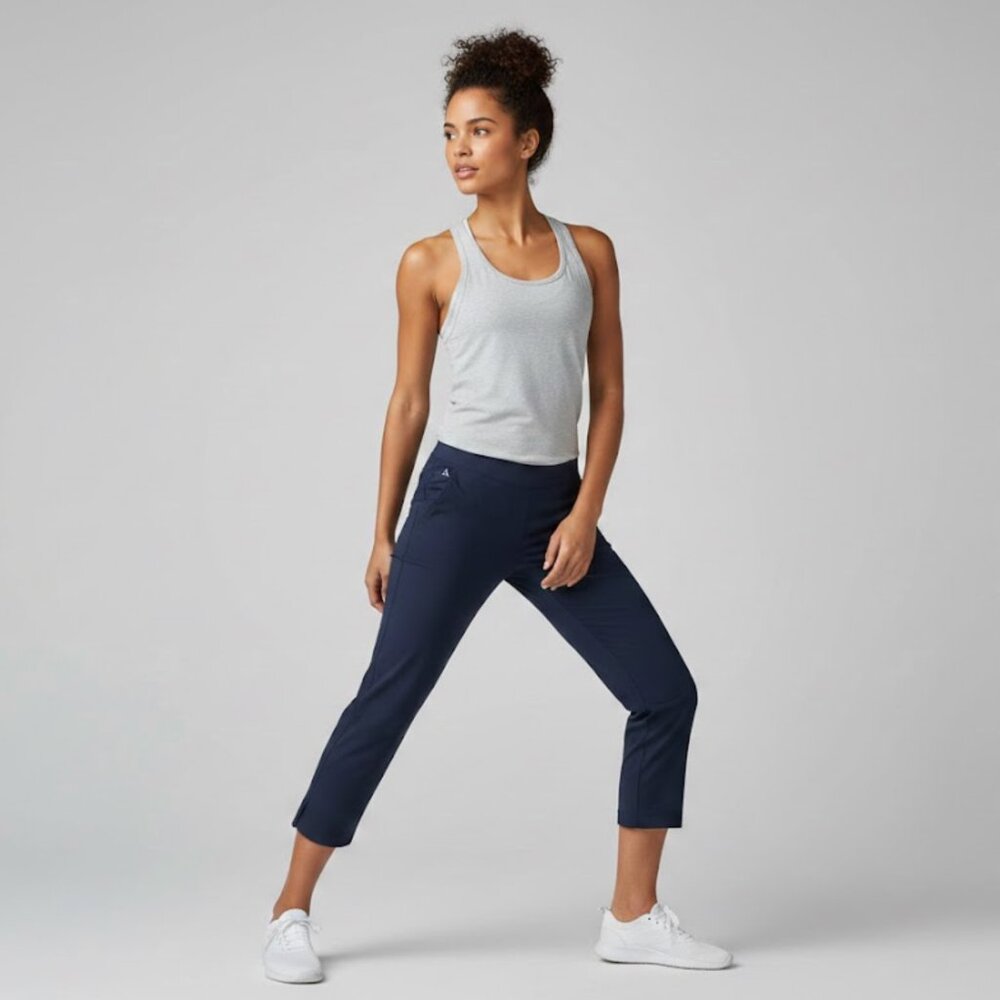 Athleta Capri Cropped Joggers Navy Size 8